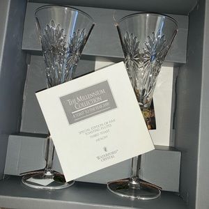 Waterford Crystal Millennium Toasting Flutes